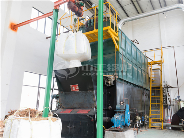 Which industries are biomass steam generators used in?