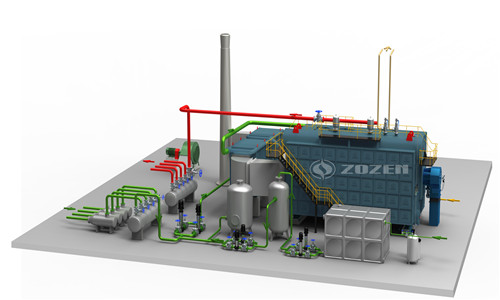 How many tons of steam are produced by 1 ton biomass steam generator